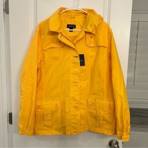 Lands' End Women's Yellow Rain Jacket